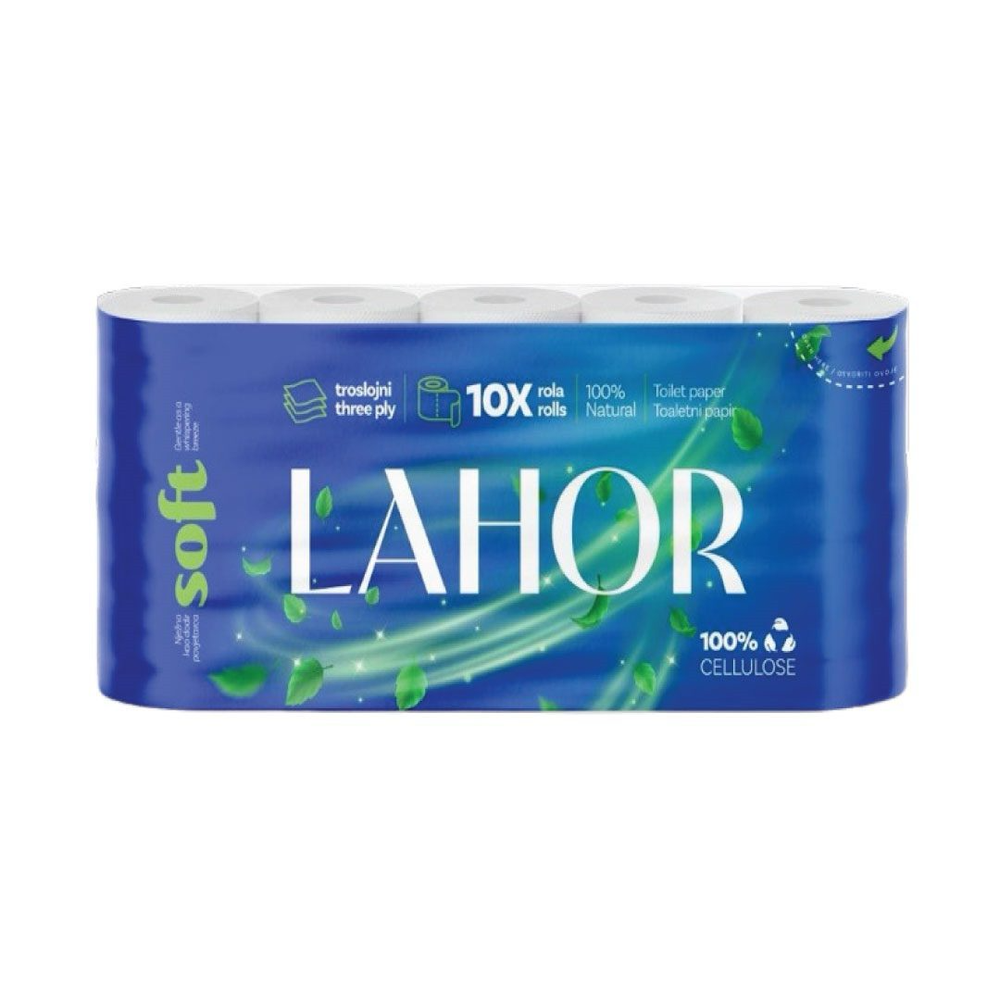 Lahor toaletni papir 3sl Soft 10 kom slika 1