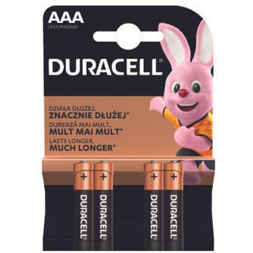 Duracell AAA PAK4 CK, 1.5V LR3 MN2400, ALKALNE baterije duralock slika 1