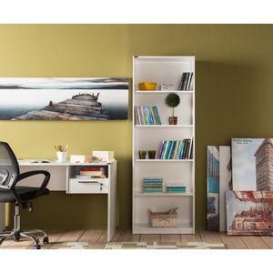 KTP-350-PP-1 White Bookshelf