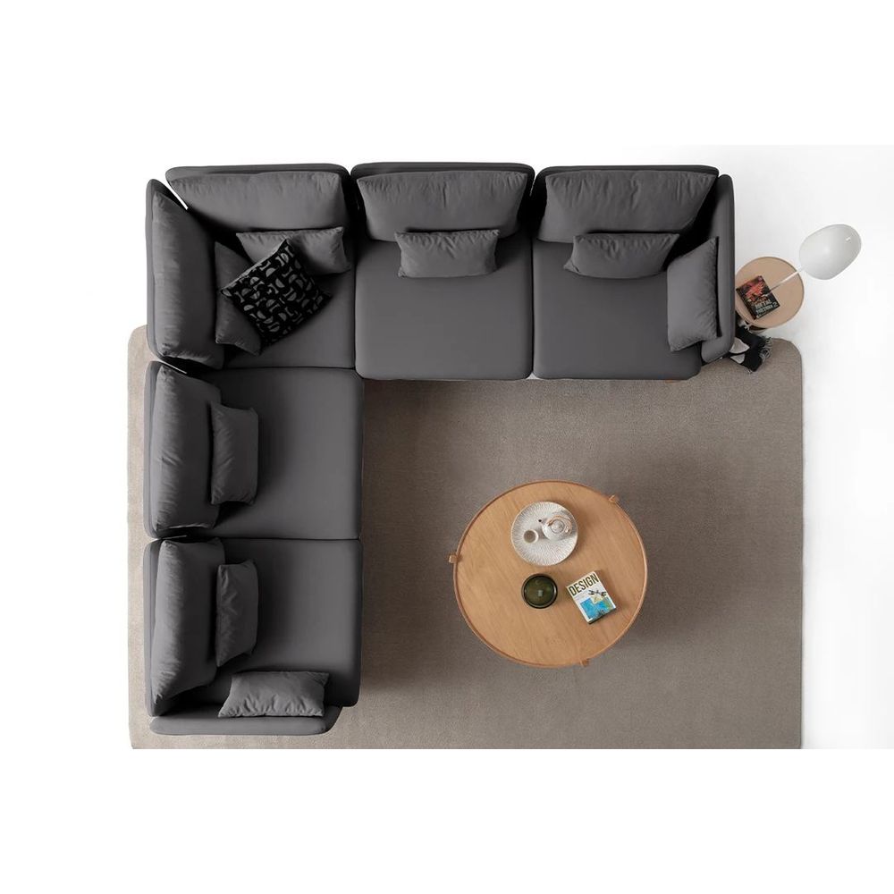 Ugaona Sofa Flexy L - boje: antracit slika 6