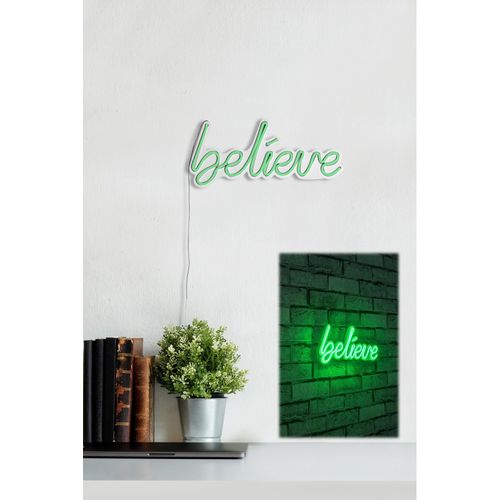 Wallity Ukrasna plastična LED rasvjeta, Believe - Green slika 12