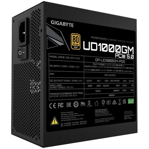 Gigabyte PSU 1000W [GP-UD1000GM PG5] slika 2