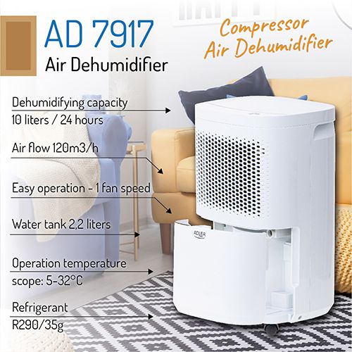 Adler dehumidifier with 2.2L AD7917 compressor slika 4