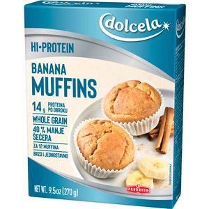 Dolcela Hi Protein Banana Muffins 270g