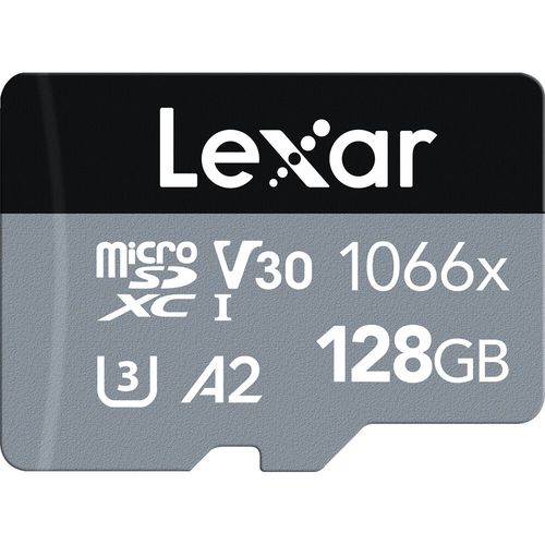 Lexar SD micro 128GB SDXC 1066x UHS-I, 160MB/s read 120MB/s write C10 A2 V30 U3 slika 1
