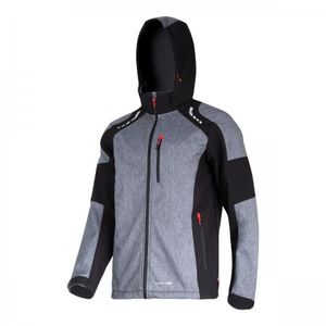 Lahti "softshell" jakna s kapuljačom sivo-crna 2XL 