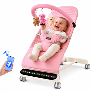 Višenamjenska ležaljka za bebe s Bluetooth funkcijom, glazbenim modulom i podesivim naslonom