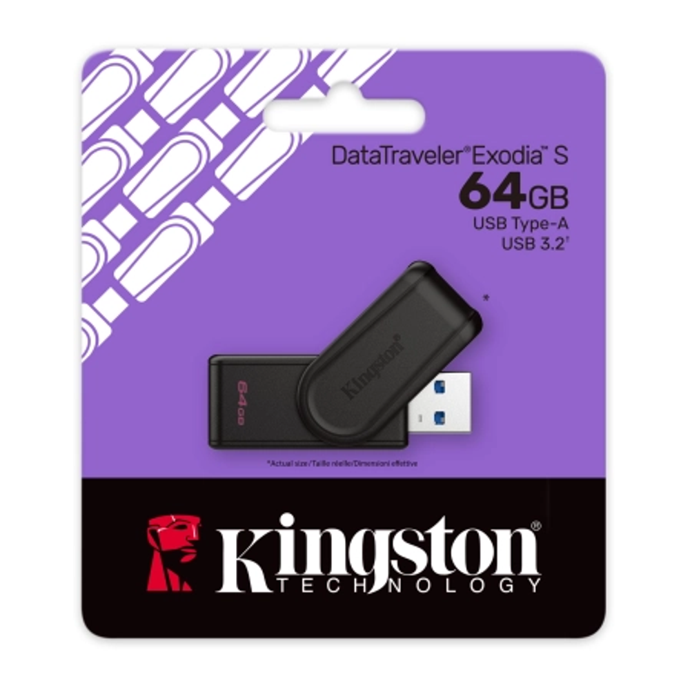Kingston USB Memorija DataTraveler Exodia S 64GB USB 3.2 slika 2