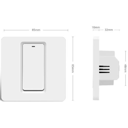 ZIGBEE-SWITCH-DS101 Gembird RSH Tuya WiFi Pametni kucni prekidac sa 1taster EU Standard slika 2