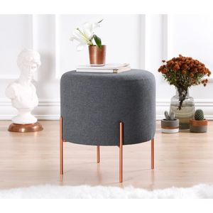 Copper 47 - Dark Grey Dark Grey Pouffe