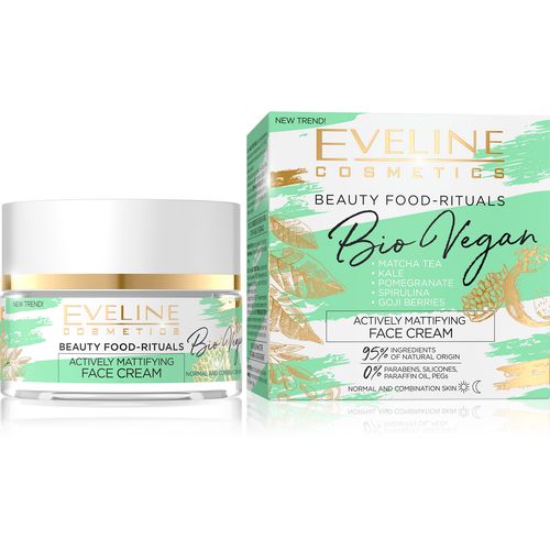 Eveline krema za lice bio vegan matirajuća 50ml slika 1