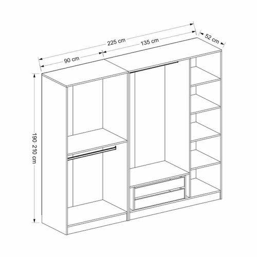 Kale - 3924 Antracit Plakar slika 8