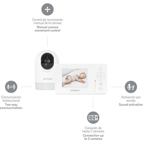 Miniland babymonitor 3.5" easy slika 2