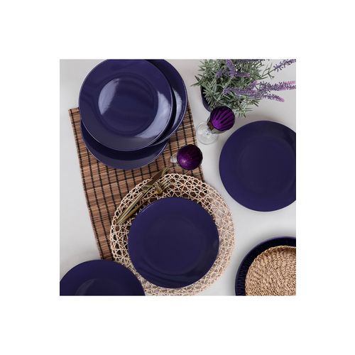 Hermia Concept Set tanjura (6 komada), Purple Aegean Service Plate 25 Cm 6 Pieces slika 2