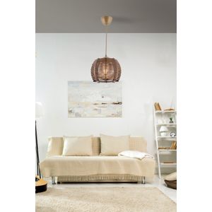 Luster Koce Brown sa Drvenim Tijelom