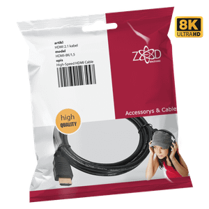 ZED electronic HDMI 2.1 kabl, 4K/120p ili 8K/60p, 48 Gbps, dužina 1,5 met. - HDMI-8K/1,5