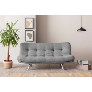 Misa Small Sofabed - Trosjed na razvlačenje u svijetlo sivoj boji