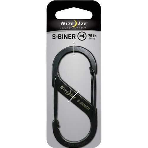 NITE Ize NI-SB4-03-01 karabiner  S-Biner Gr. 4  89 mm x 38 mm  1 St. slika 6