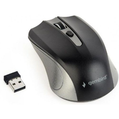 MUSW-4B-04-GB Gembird Bezicni mis 2,4GHz opticki USB 800-1600Dpi spacegrey/black 99mm slika 1