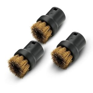 Karcher 3-dijelni set okrugli četki sa mesinganim vlaknima za SC paročistače 2.863-061.0