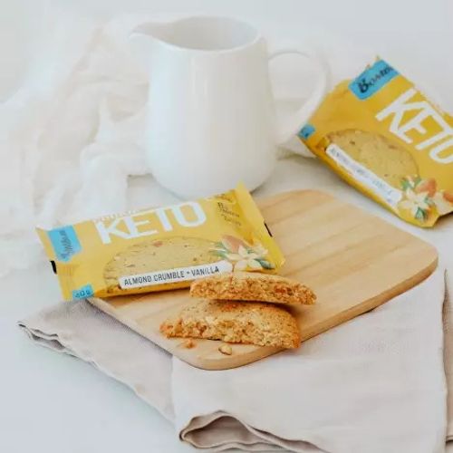 BOMBBAR Keto cookie nepreliveni, vanila - badem 40g slika 3