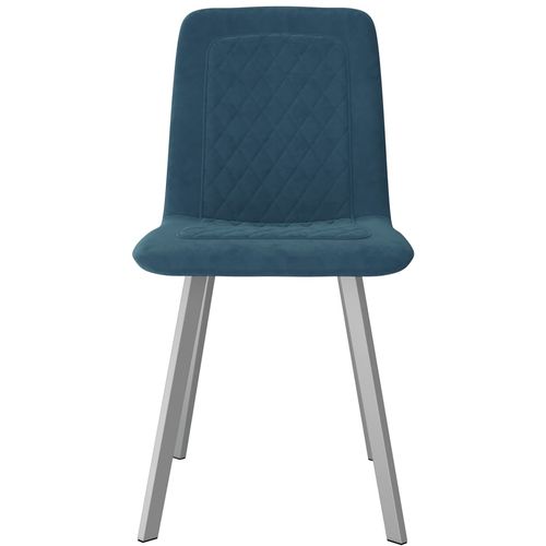 Blagovaonske stolice 2 kom plave baršunaste slika 31