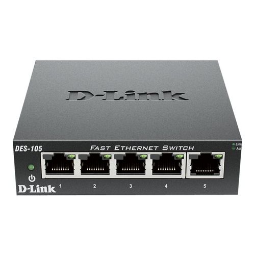 D-LINK 5-port 10/100 Metal Housing Deskt DES-105/E slika 1