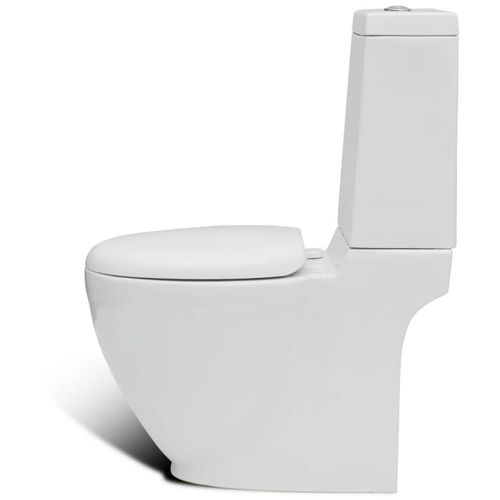 Keramička toaletna školjka sa stražnjim protokom vode bijela slika 9