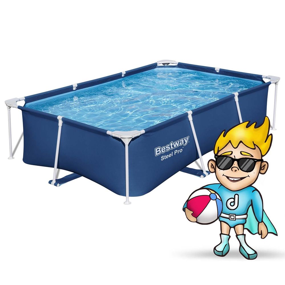 Bestway okvirni vrtni bazen 259x170x61 cm set 15u1 56403n slika 3