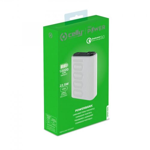 CELLY Powerbank od 10000mAh PD22W u BELOJ boji slika 2