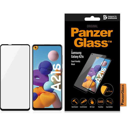 Panzerglass zaštitno staklo za Samsung Galaxy A21s case friendly black slika 1