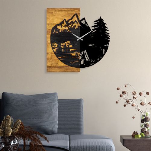 Wallity Ukrasni drveni zidni sat, Wooden Clock 19 slika 2