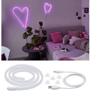 Neon Colorflex USB traka ružičasta 1m 4.5W 5V ružičasta/bijela plastika Paulmann  70561 led traka  s utikačem 5 V 1 m