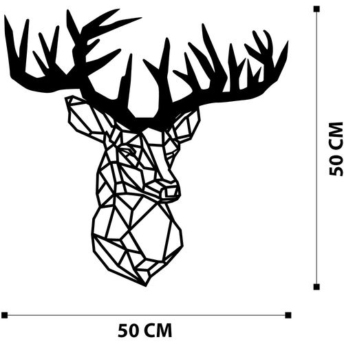 Deer Metal Decor Black Decorative Metal Wall Accessory slika 6