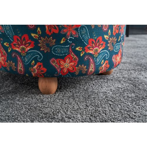 Nergis Puf Silindir Multicolor Pouffe slika 4