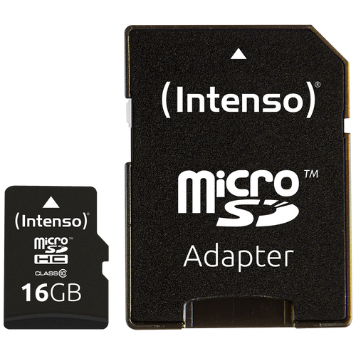 (Intenso) Micro SD Kartica 16GB Class 10 (SDHC &amp; SDXC) sa adapterom - SDHCmicro+ad-16GB/Class10 slika 2