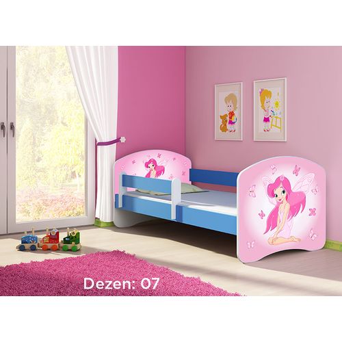 Deciji krevet ACMA II 140x70 + dusek 6 cm BLUE7 slika 1