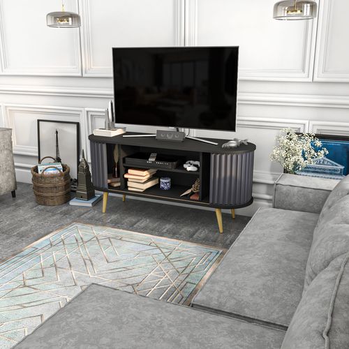 Stor - Black, Anthracite Black
Anthracite TV Stand slika 4