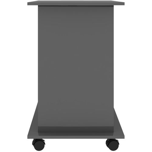 Stol za računalo visoki sjaj sivi 80 x 50 x 75 cm od iverice slika 14
