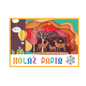 1320 Samoljepljivi kolaž papir B5, 10 boja