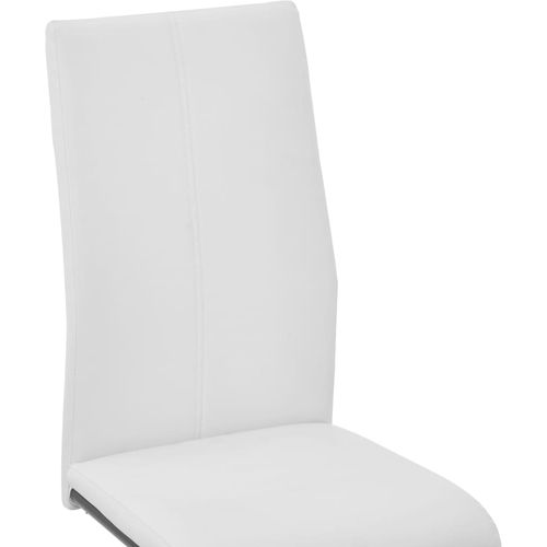 Konzolne blagovaonske stolice od umjetne kože 2 kom bijele slika 6