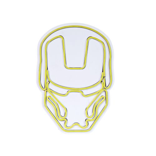 Wallity Ukrasna plastična LED rasvjeta, Iron Man - Yellow slika 4