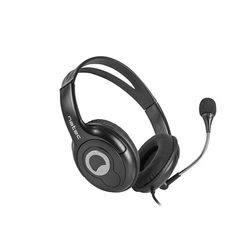 Natec NSL-1178 BEAR 2, Stereo Headset with Volume Control, 3.5mm Stereo, Black slika 1