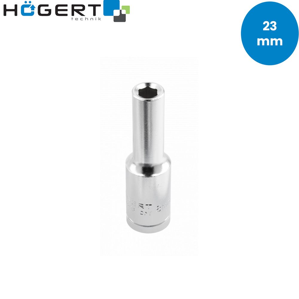 Högert  Ključ nasadni 1/2", 23 mm, dugi, CrV slika 1