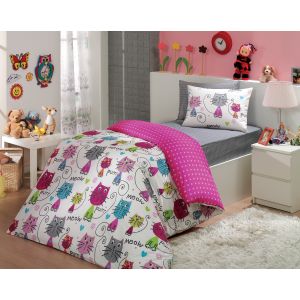 Meow - Fuchsia Fuchsia
White
Grey
Blue Poplin Single Quilt Cover Set