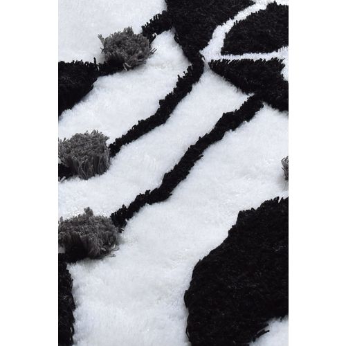 Colourful Cotton Kupaonski tepih akrilni (3 komada), Rüya - Black slika 4
