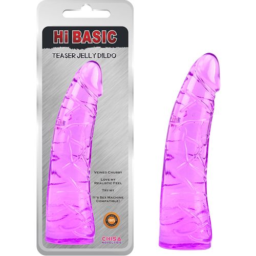 Ljubicasti TPE dildo 19cm slika 1