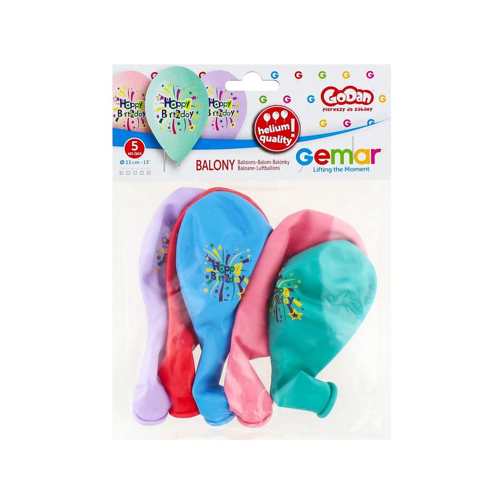 GS120-751 Balon Happy Birthday 33cm, 5kom slika 3