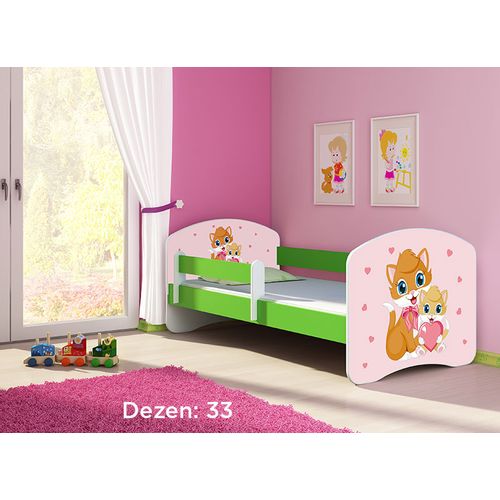 Deciji krevet ACMA II 140x70 + dusek 6 cm GREEN33 slika 1