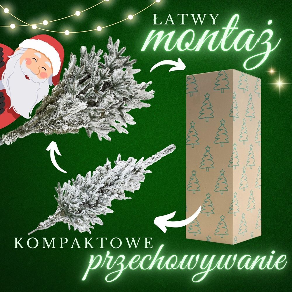 Ct0223 smreka prekrivena snijegom lux 150 cm slika 4